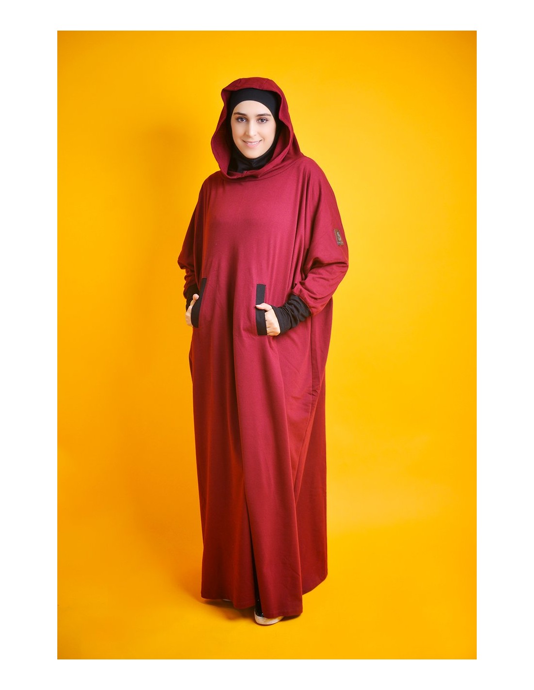 Abaya Young Molleton avec hijab intégré