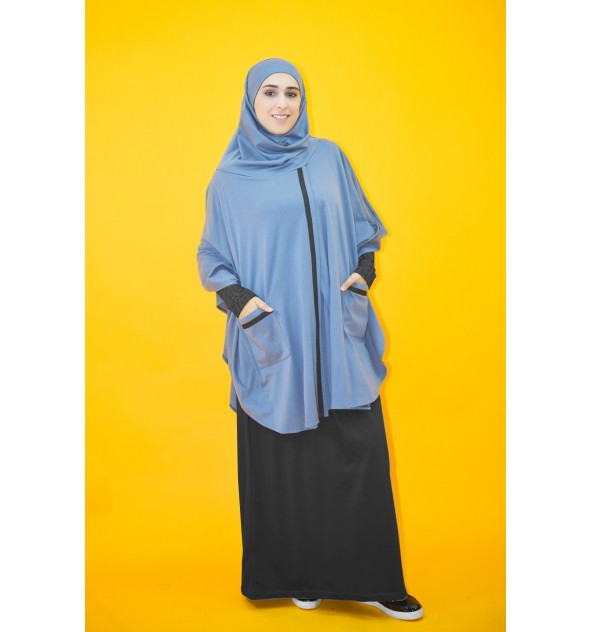 cape hijab integre molleton avec sarouel