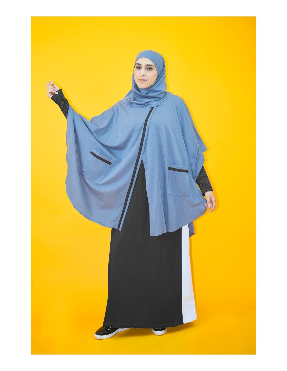 Cape avec hijab integré molleton