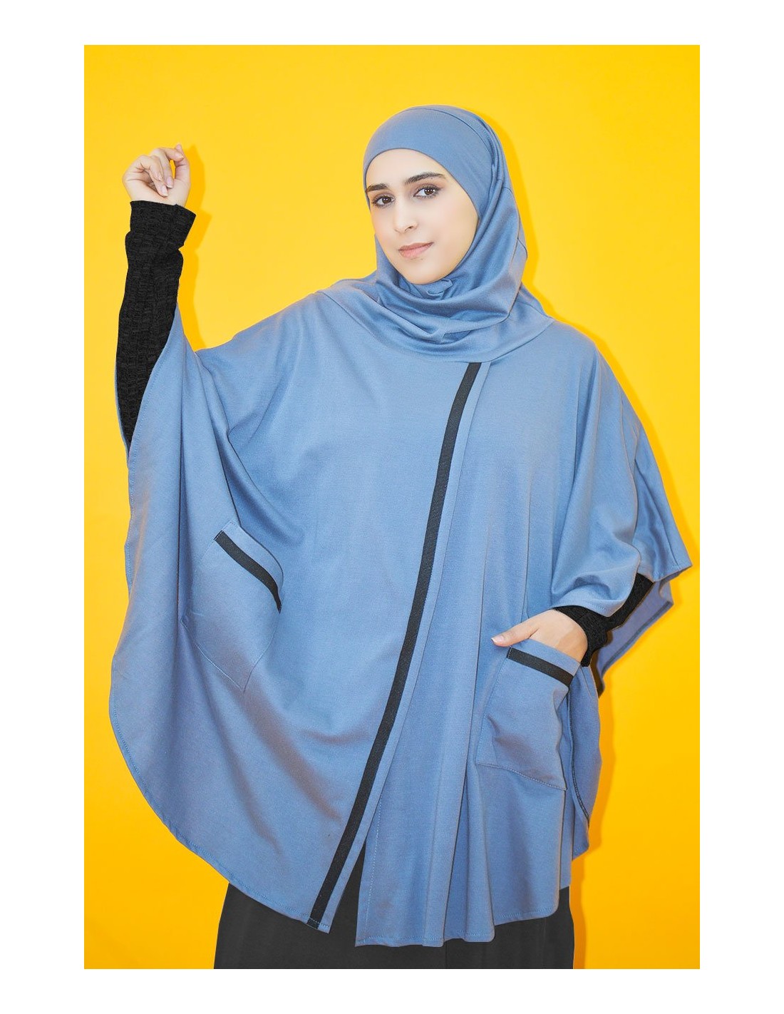 cape hijab integre molleton avec sarouel