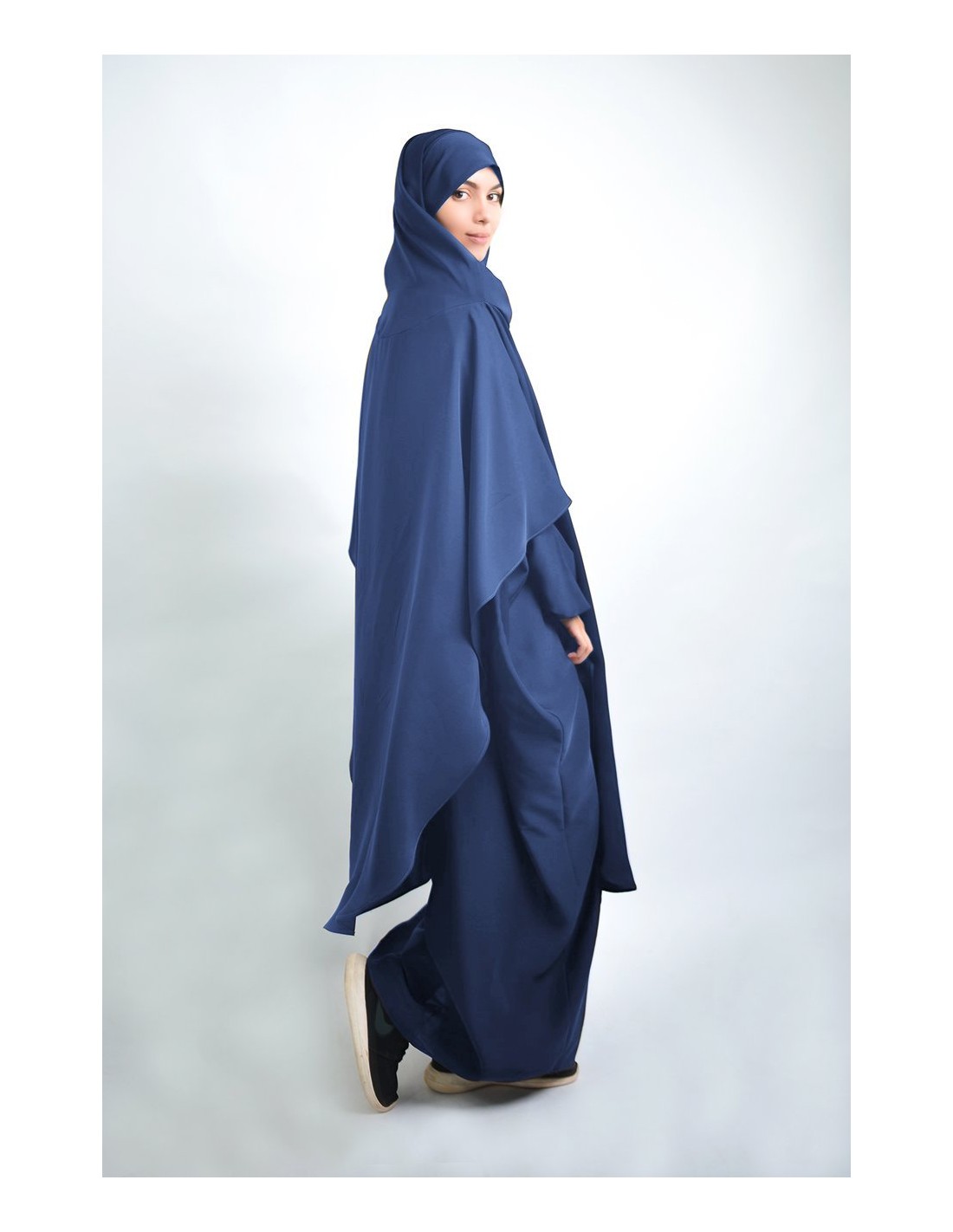 Abaya Khaleej + long khimar with built-in hijab