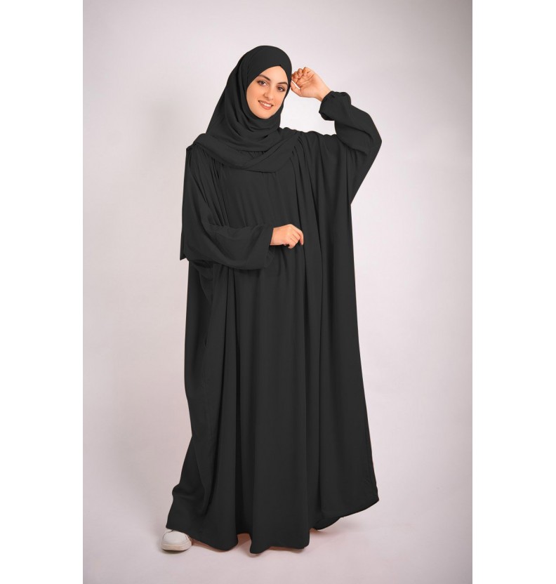 Net Abaya With Head Scarf for summer | StyleCry: Bridal Dresses, Women Wear, Makeup